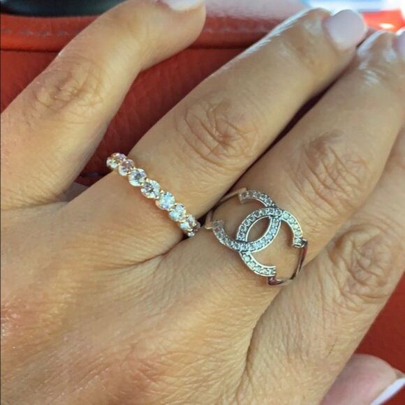 14k Solid Yellow Gold Eternity Band - Picture 3 of 11